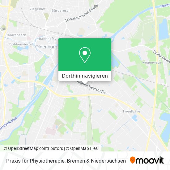 Praxis für Physiotherapie Karte