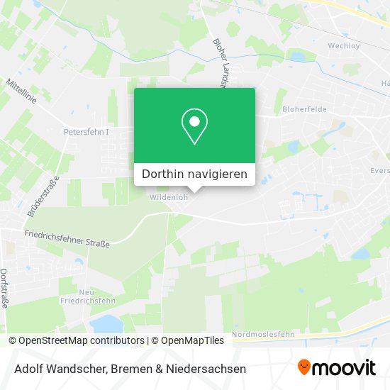 Adolf Wandscher Karte
