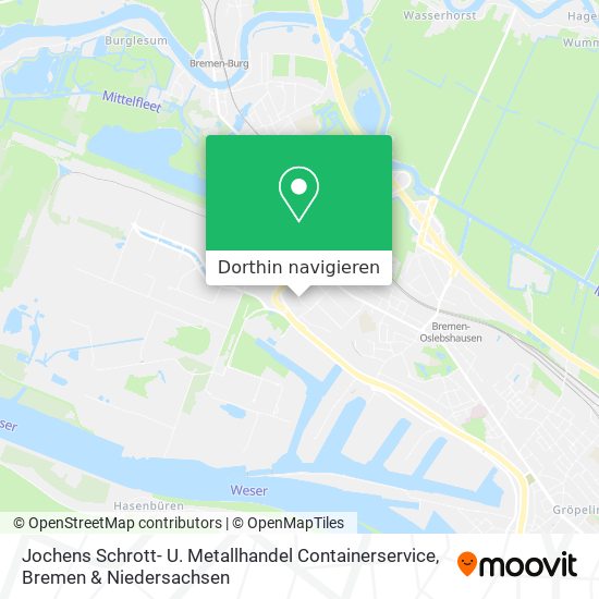 Jochens Schrott- U. Metallhandel Containerservice Karte