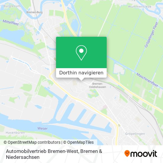 Automobilvertrieb Bremen-West Karte