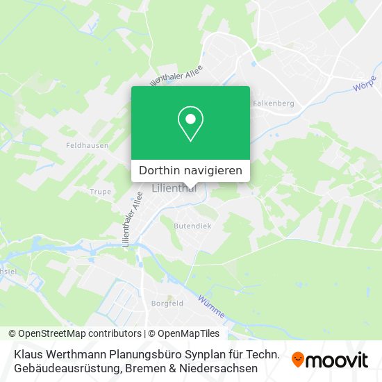 Klaus Werthmann Planungsbüro Synplan für Techn. Gebäudeausrüstung Karte