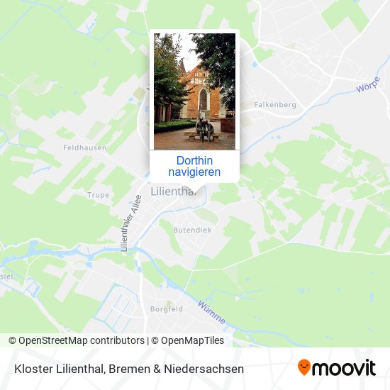 Kloster Lilienthal Karte