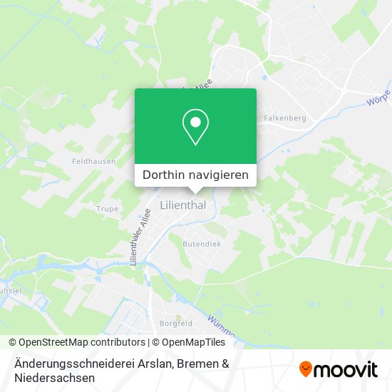 Änderungsschneiderei Arslan Karte