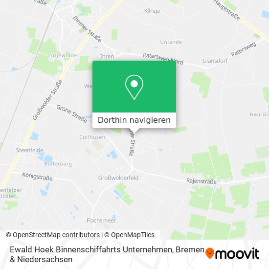 Ewald Hoek Binnenschiffahrts Unternehmen Karte