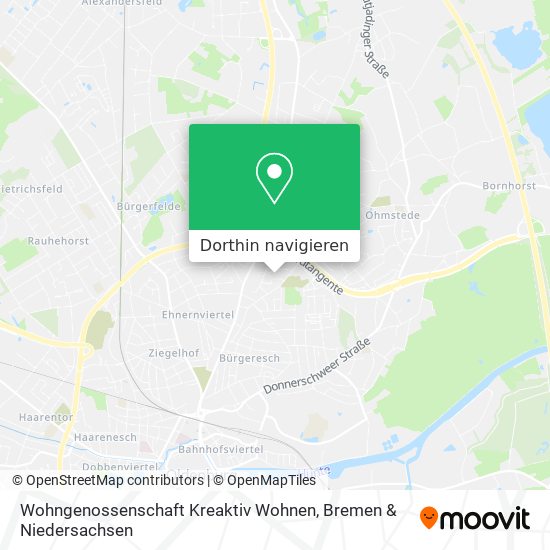 Wohngenossenschaft Kreaktiv Wohnen Karte