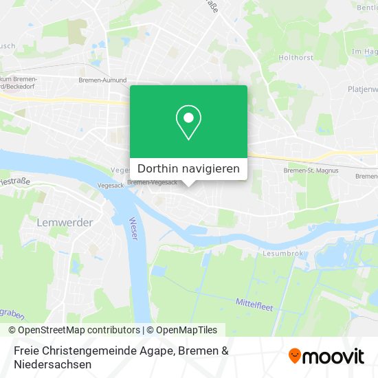 Freie Christengemeinde Agape Karte