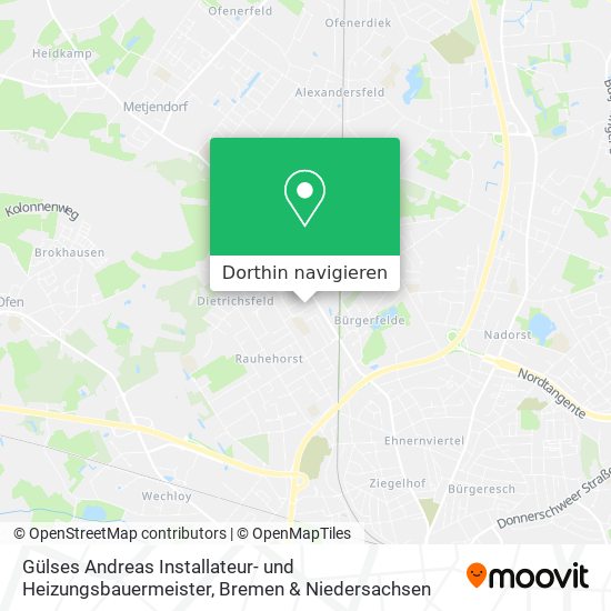 Gülses Andreas Installateur- und Heizungsbauermeister Karte
