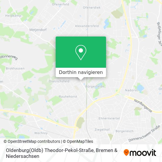 Oldenburg(Oldb) Theodor-Pekol-Straße Karte