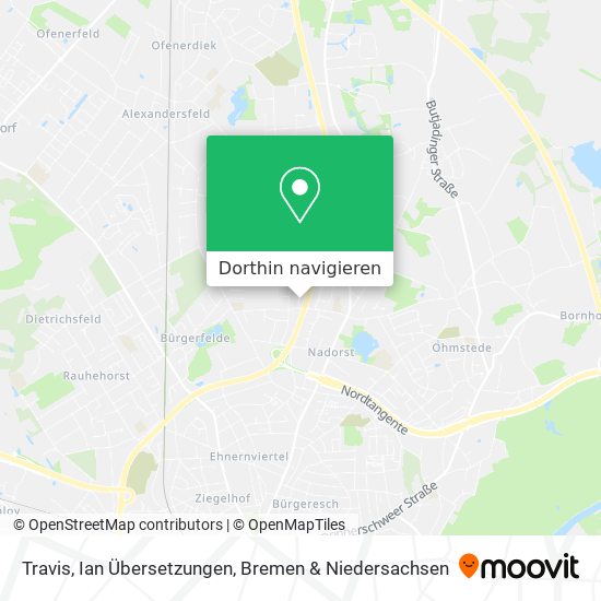 Travis, Ian Übersetzungen Karte