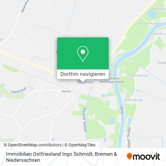 Immobilien Ostfriesland Ingo Schmidt Karte