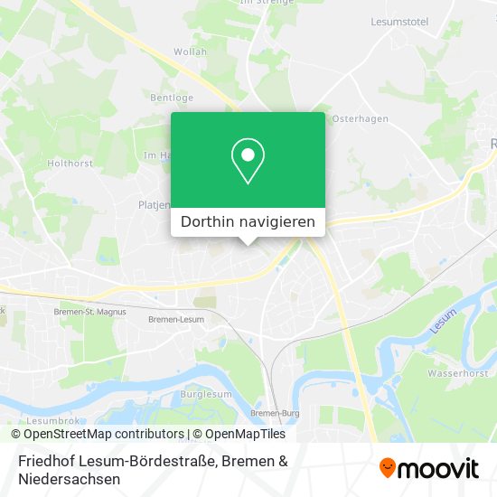 Friedhof Lesum-Bördestraße Karte