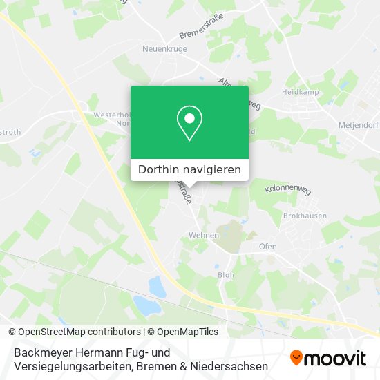 Backmeyer Hermann Fug- und Versiegelungsarbeiten Karte