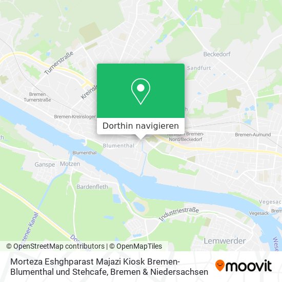 Morteza Eshghparast Majazi Kiosk Bremen-Blumenthal und Stehcafe Karte