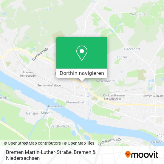 Bremen Martin-Luther-Straße Karte