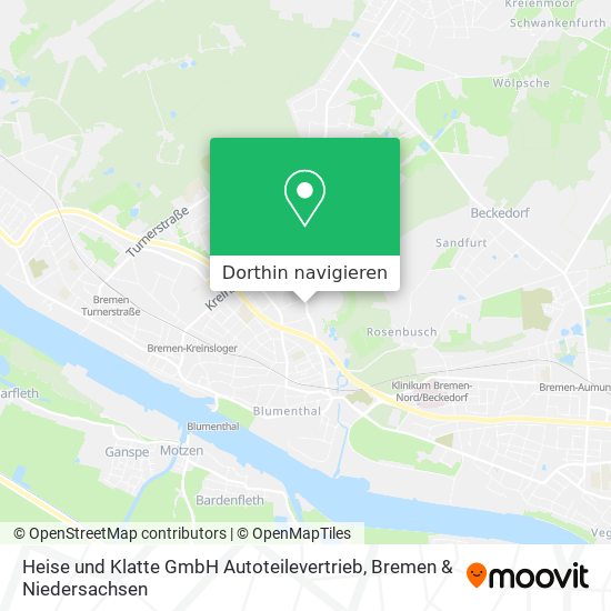 Heise und Klatte GmbH Autoteilevertrieb Karte