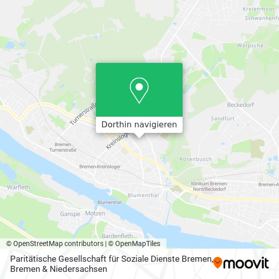 Paritätische Gesellschaft für Soziale Dienste Bremen Karte