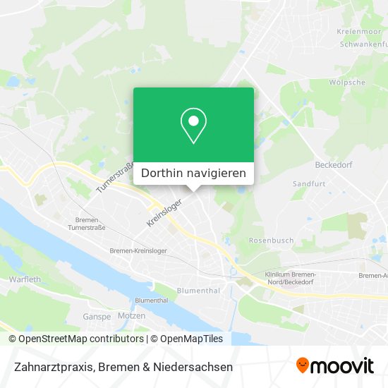 Zahnarztpraxis Karte