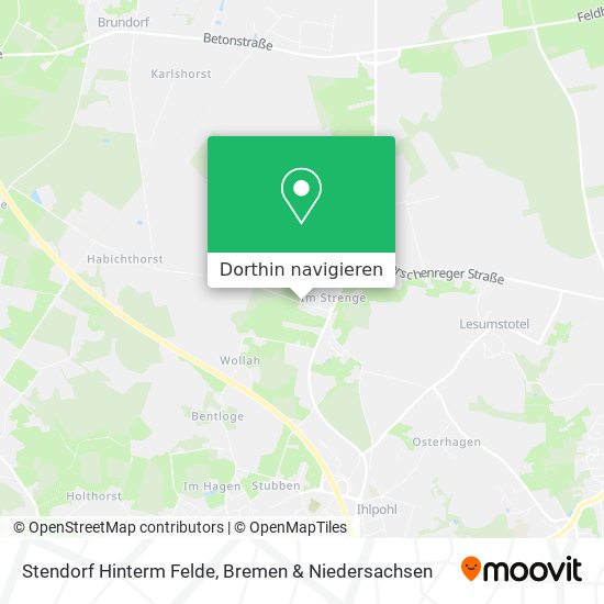 Stendorf Hinterm Felde Karte