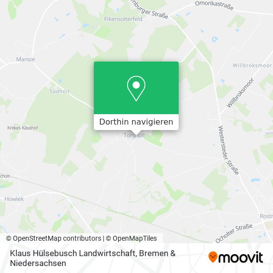 Klaus Hülsebusch Landwirtschaft Karte