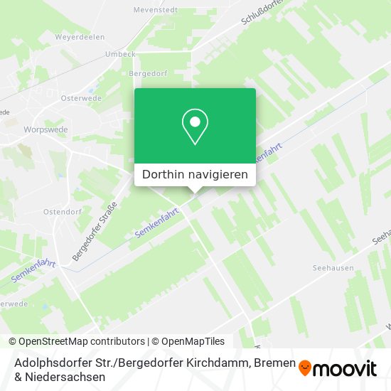 Adolphsdorfer Str. / Bergedorfer Kirchdamm Karte