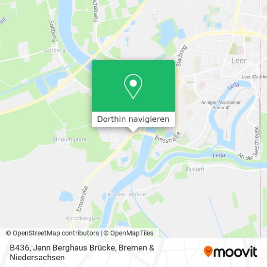 B436, Jann Berghaus Brücke Karte