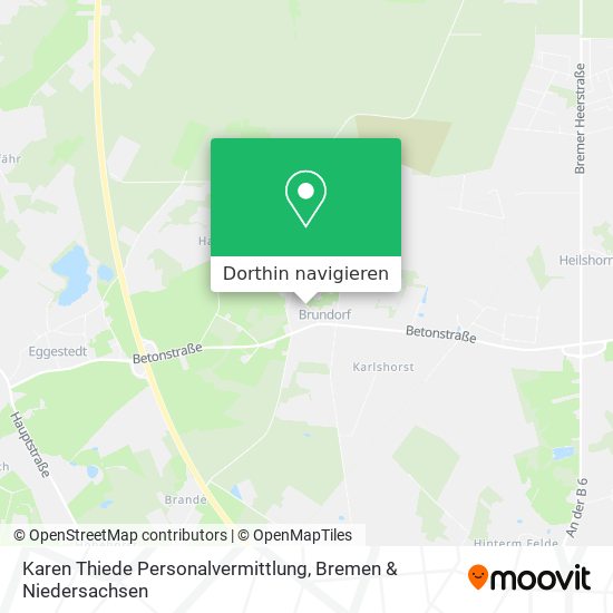 Karen Thiede Personalvermittlung Karte