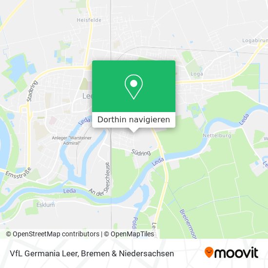 VfL Germania Leer Karte