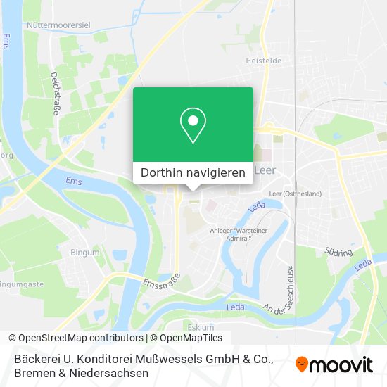 Bäckerei U. Konditorei Mußwessels GmbH & Co. Karte