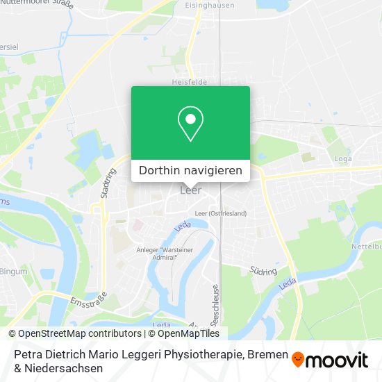 Petra Dietrich Mario Leggeri Physiotherapie Karte