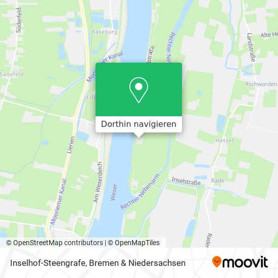 Inselhof-Steengrafe Karte