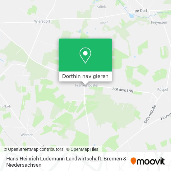 Hans Heinrich Lüdemann Landwirtschaft Karte