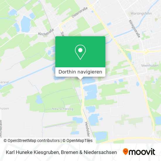 Karl Huneke Kiesgruben Karte