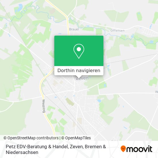 Petz EDV-Beratung & Handel, Zeven Karte