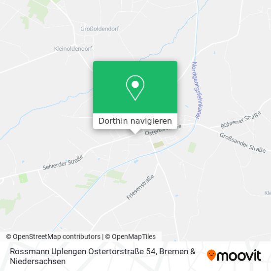 Rossmann Uplengen Ostertorstraße 54 Karte