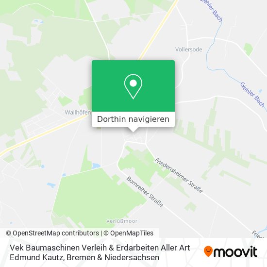 Vek Baumaschinen Verleih & Erdarbeiten Aller Art Edmund Kautz Karte