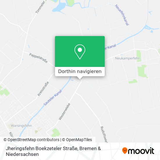 Jheringsfehn Boekzeteler Straße Karte