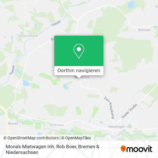Mona's Mietwagen Inh. Rob Boer Karte