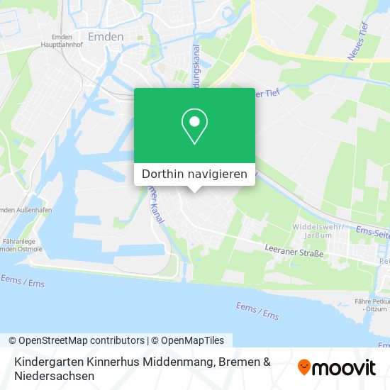 Kindergarten Kinnerhus Middenmang Karte