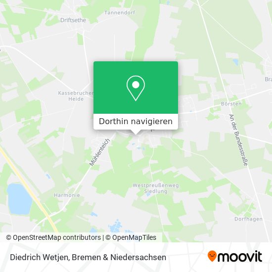 Diedrich Wetjen Karte