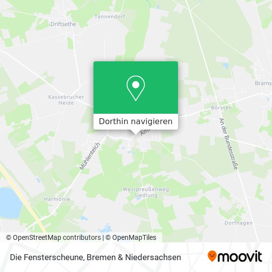 Die Fensterscheune Karte