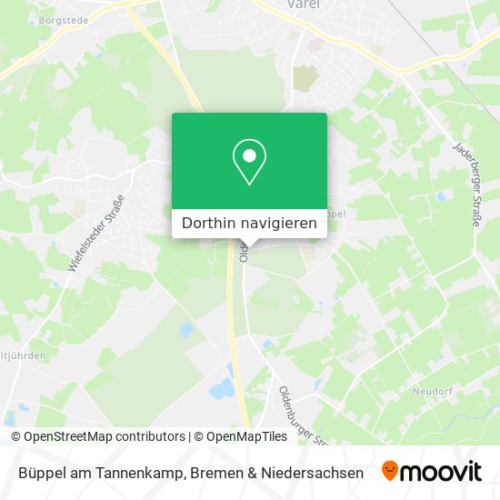 Büppel am Tannenkamp Karte
