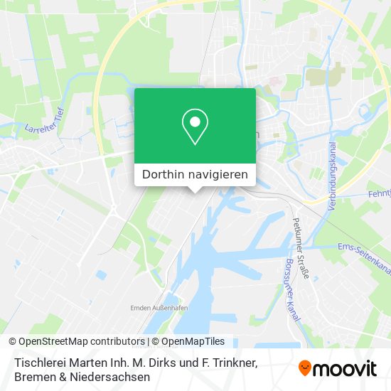 Tischlerei Marten Inh. M. Dirks und F. Trinkner Karte