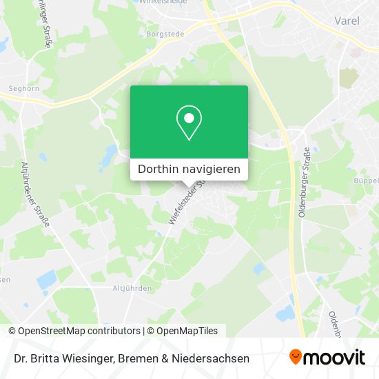 Dr. Britta Wiesinger Karte
