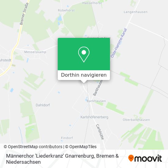 Männerchor 'Liederkranz' Gnarrenburg Karte