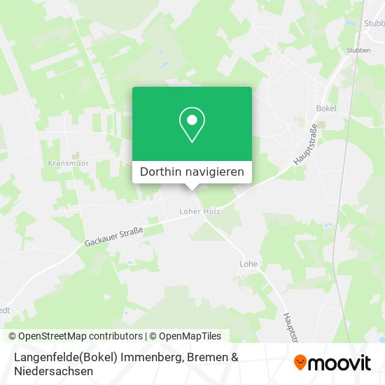 Langenfelde(Bokel) Immenberg Karte