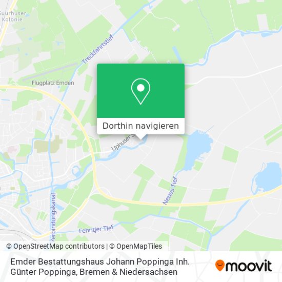 Emder Bestattungshaus Johann Poppinga Inh. Günter Poppinga Karte
