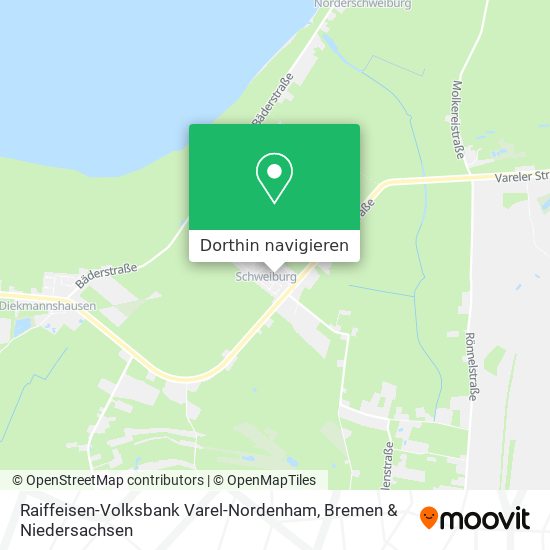 Raiffeisen-Volksbank Varel-Nordenham Karte