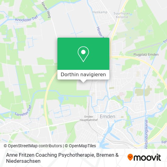 Anne Fritzen Coaching Psychotherapie Karte