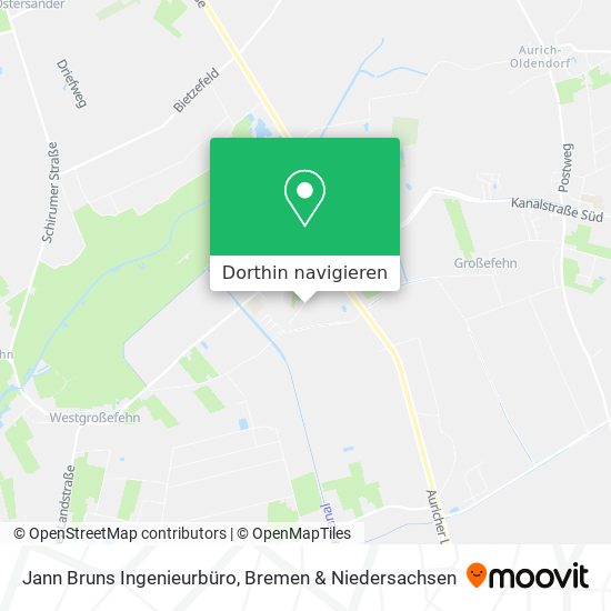 Jann Bruns Ingenieurbüro Karte