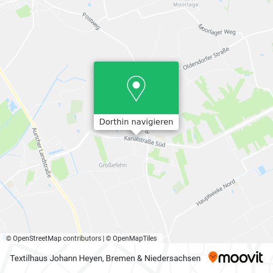 Textilhaus Johann Heyen Karte
